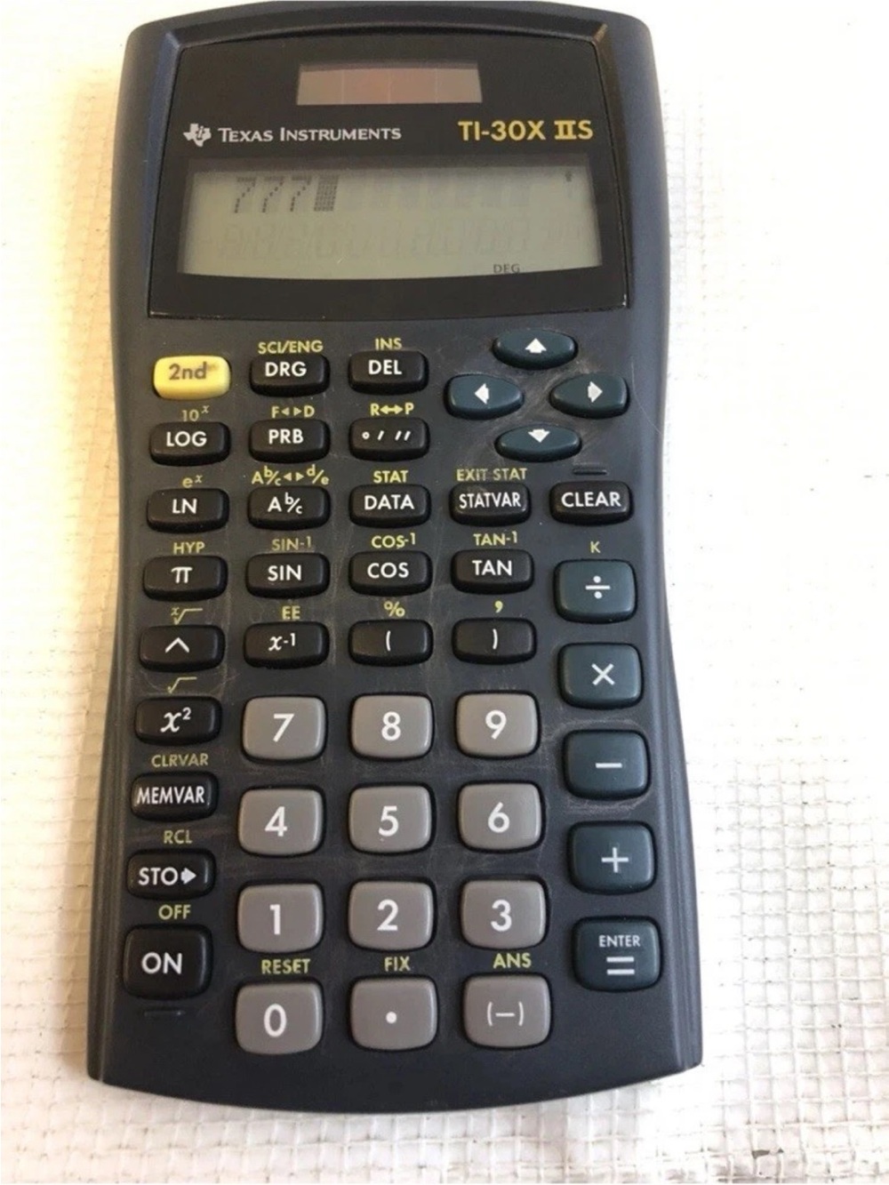 Texas Instruments TI-30X IIS Scientific Calculator in Black and Gray